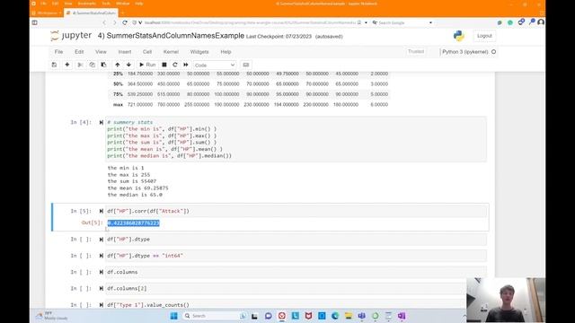 Summary Statistics with Pandas смотреть онлайн