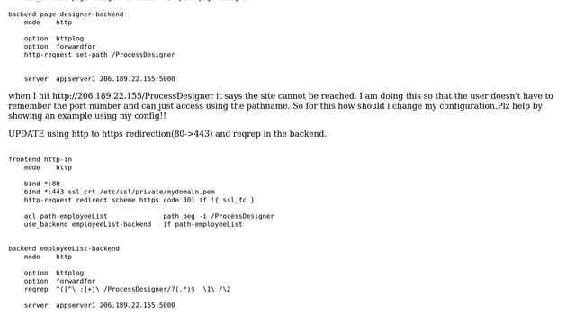 haproxy redirection not working using pathname? смотреть онлайн