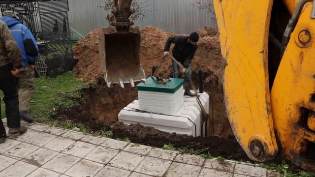 Установка пластикового погреба в песке смотреть онлайн