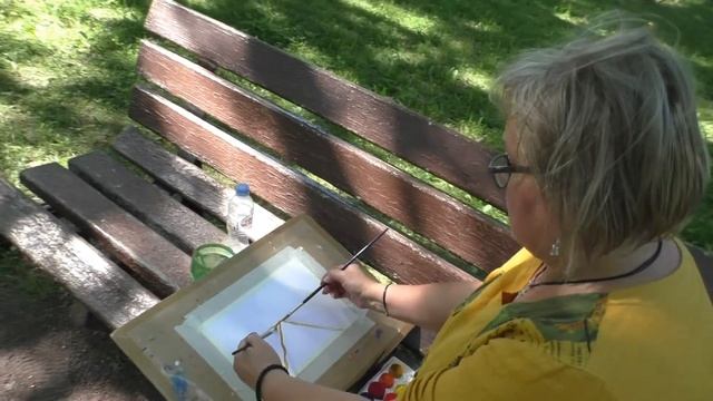 Мастер-класс «Пленэр «Рисование левой рукой» – мастер-классы, занятия, уроки смотреть онлайн