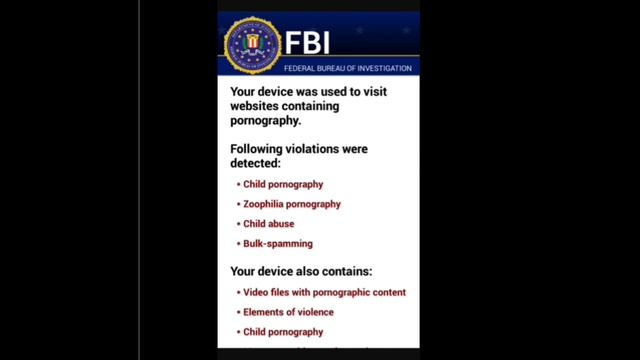 FBI Warning Virus on My Phone Ransomware Removal MTR смотреть онлайн