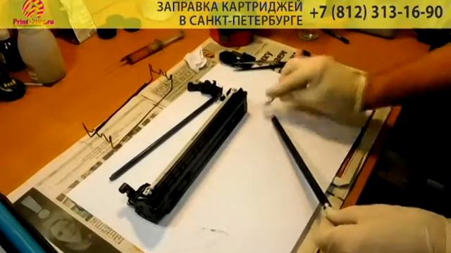Заправка картриджа HP 35A 85A 78A 85A Canon 712 725 726 728 смотреть онлайн