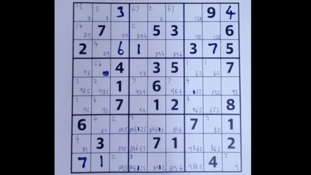 Sudoku solution – The Guardian 4 Sep 2021 Hardest Guardian sudoku of the year – pen and paper solve смотреть онлайн