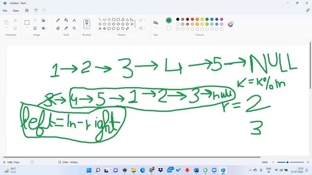 Rotate List Leet Code problem in Python||in C++ смотреть онлайн