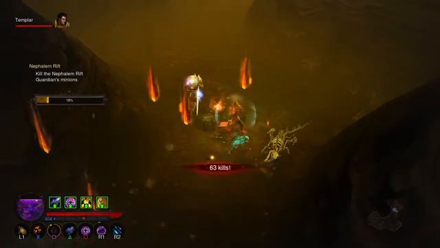 Diablo III: Reaper of Souls [PS4 Hardcore] - Wizard soloing Grift 39 and T6 rift [Part 2] смотреть онлайн