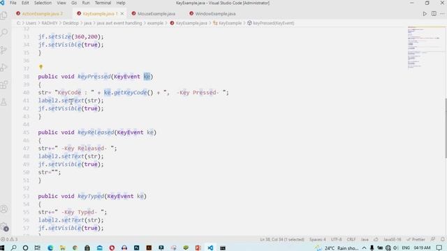 Event Handling in java | Event Handling Example | #YouTube смотреть онлайн