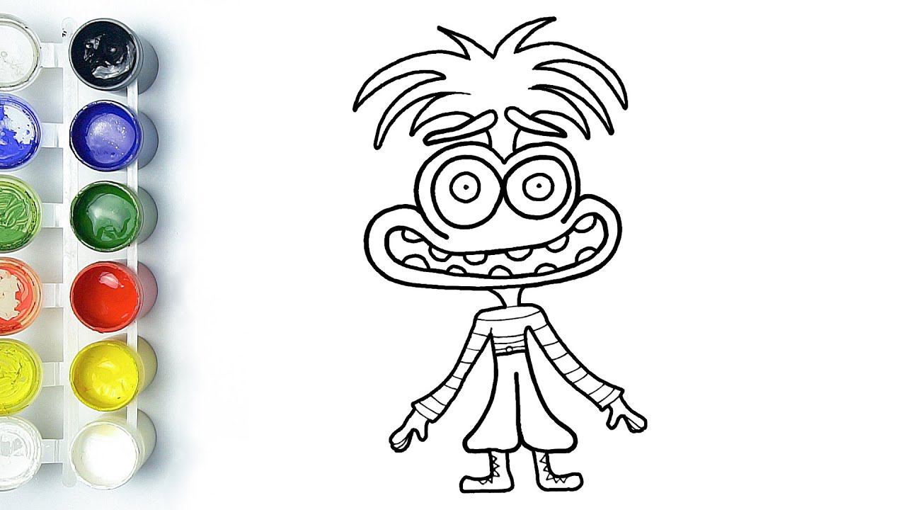 INSIDE OUT  Dibuja Y Colorea A ANSIEDAD La Nueva Emoción De RILEY  Paso A Paso