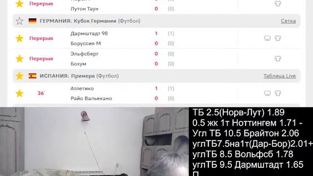 Прямая трансляция пользователя Нулевая фора. Прогнозы на футбол смотреть онлайн