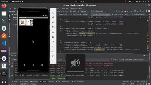 QR AUTOMATIC SENDER & RECEIVER - ANDROID STUDIO SIMULATION смотреть онлайн