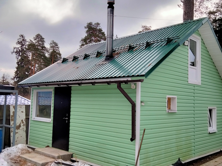 Как защитить от схода снега дымовую сэндвич - трубу смотреть онлайн