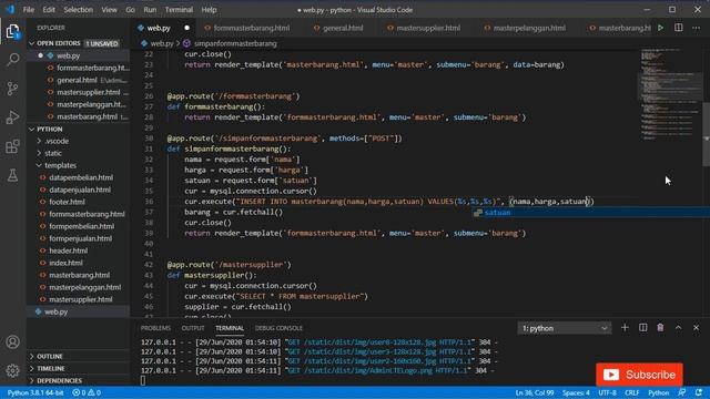 3. Membuat Form Input Data dengan Python Bootstrap | Python Flask Bootstrap Form смотреть онлайн