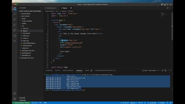 5 - Sync React files from local dev environment to S3 Bucket. смотреть онлайн