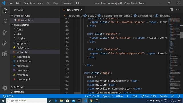 Build a Resume App Using jsPDF and Html2Canvas Library in Javascript With Full Source Code Example смотреть онлайн