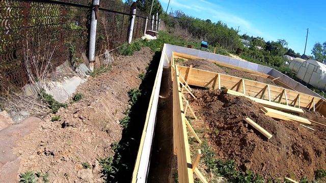 опалубка для фундамента дома своими руками смотреть онлайн