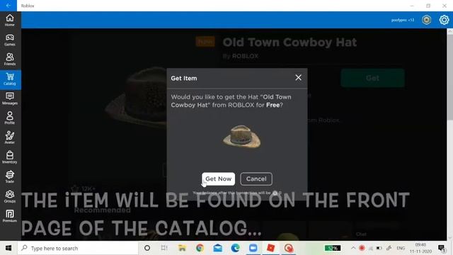 HOW TO GET THE OLD TOWN COWBOY HAT!! | Roblox смотреть онлайн