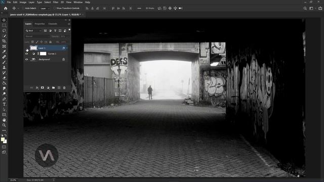 Photo Manipulation with Vanishing Point filter #photoshop (new technique) смотреть онлайн