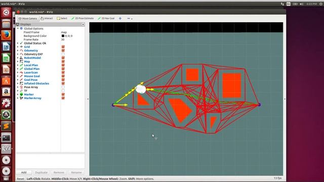 Visualization Graph in Rviz ROS Python Lab3 смотреть онлайн
