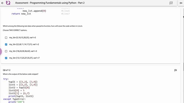 Assessment ( ANSWERS ) | Programming Fundamentals using Python Part 2 | INFYTQ смотреть онлайн