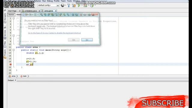 Finding area of circle using java 7 LINES PROGRAM смотреть онлайн