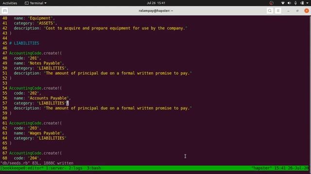 Learning Log P111: Building a Web Based Accounting System - Chart of Accounts Seed Data смотреть онлайн