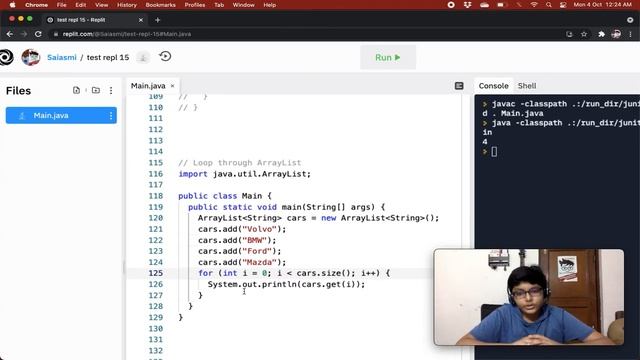Java ArrayList смотреть онлайн