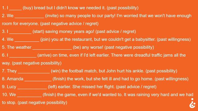 22 / Modal Verbs (the Modal Perfect)