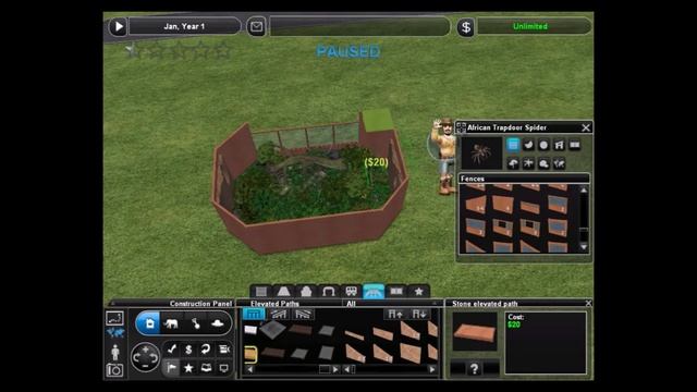 Zoo Tycoon 2: Trapdoor Spider Exhibit Speed Build смотреть онлайн