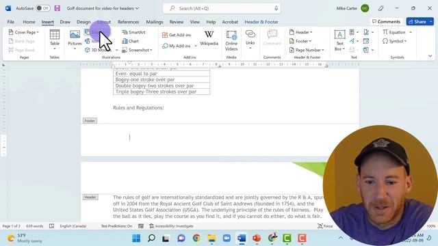 Custom Headers and Footer in Microsoft Word смотреть онлайн