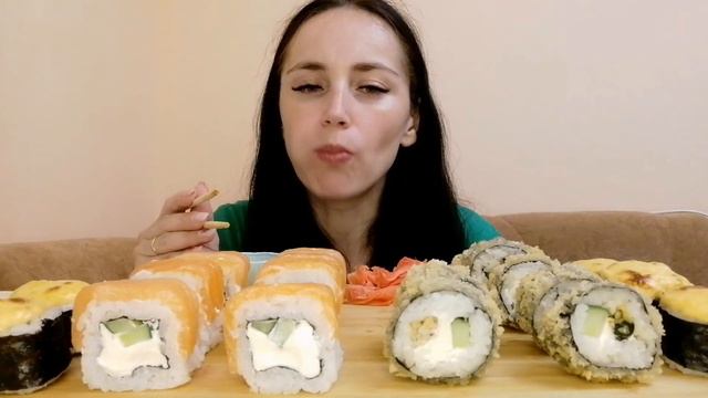 МУКБАНГ|СУШИ РОЛЛЫ🍣 | ROLLS МУКБАНГ| MUKBANG| ASMR смотреть онлайн