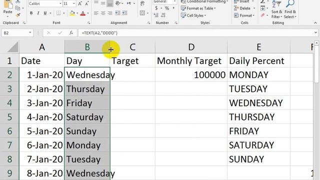 how to make day wise sales target report in Excel смотреть онлайн
