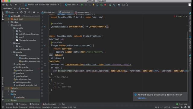 Flutter Tutorial In Hindi | Date Picker In Flutter #31 | Flutter For Beginners смотреть онлайн