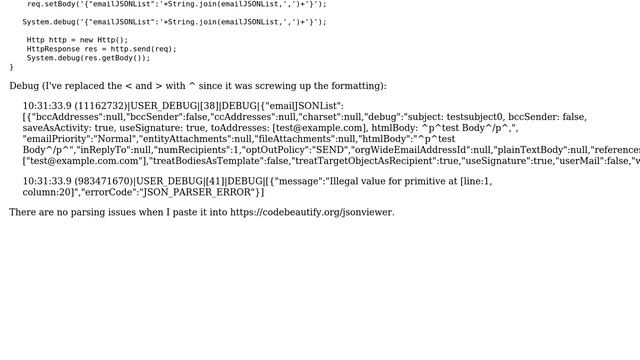 Salesforce: Callout exception Illegal value for primitive смотреть онлайн