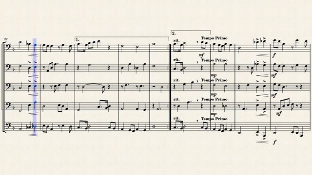 This song will make you cry in Russian | Moscow Nights - Vasily Solovyov-Sedoi, for brass quintet смотреть онлайн