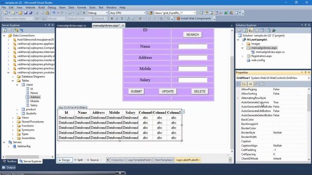 Disconnected code to Bind Gridview in asp.net c#.. смотреть онлайн