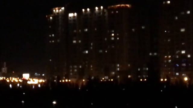 ASTANA. АСТАНА. Ночной вид города вокруг Пирамиды смотреть онлайн