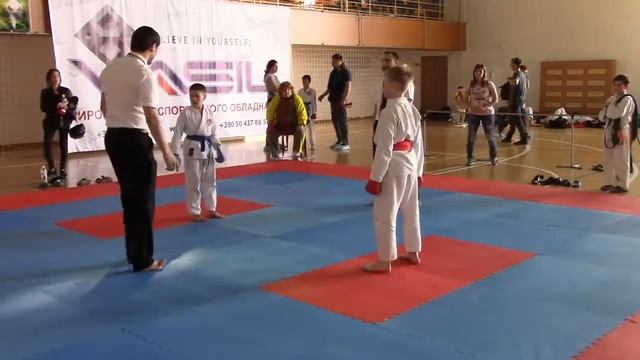 2018.04.15 ЧУ WKC г. Днепр | кумитэ 8-9 лет м | САМОЙЛОВ | финал смотреть онлайн