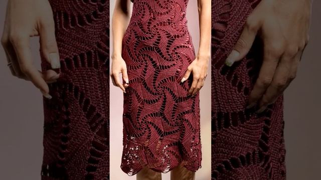 Вечерне-коктейльное платье "Лилия" #crochet смотреть онлайн