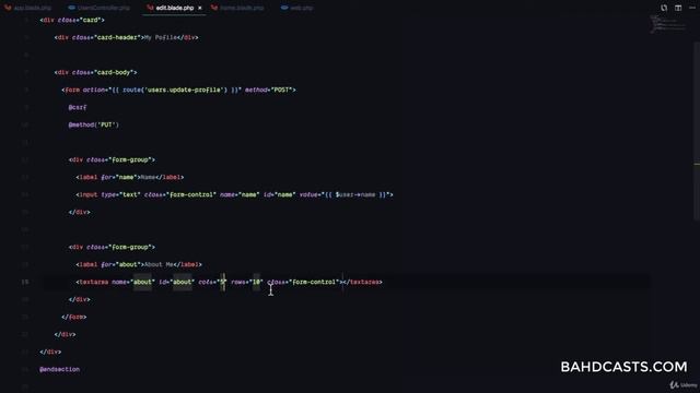 #44 Updating User Profiles in Laravel смотреть онлайн