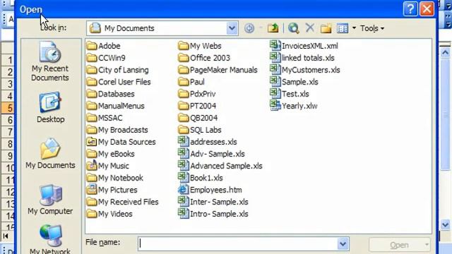 Excel 2003 Tutorial Opening Workbooks Microsoft Training Lesson 2.5 смотреть онлайн
