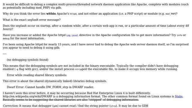 I need help debugging apache with gdb (no debugging symbols found) (4 Solutions!!) смотреть онлайн