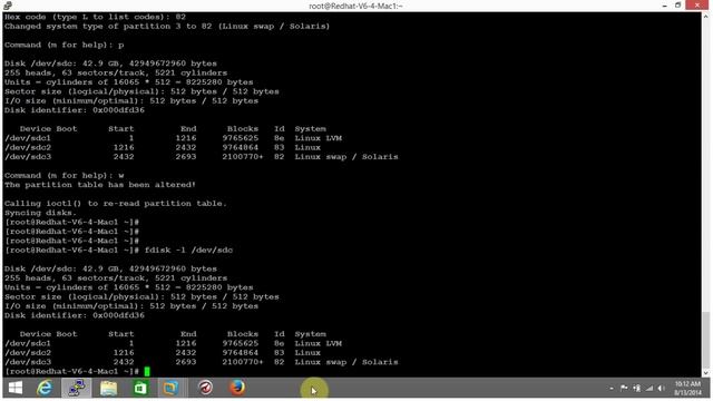 Adding Swap using Partition to Redhat Linux Server смотреть онлайн