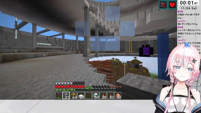 【マイクラ/Minecraft】天空図書館の２層目をつくる！【視聴者参加型サーバー】 смотреть онлайн