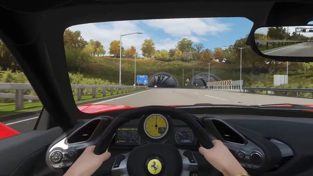 Forza 4 horizon Ferrari 488 drifting and revving (Logitech g920 steering wheel + paddle shifter) смотреть онлайн
