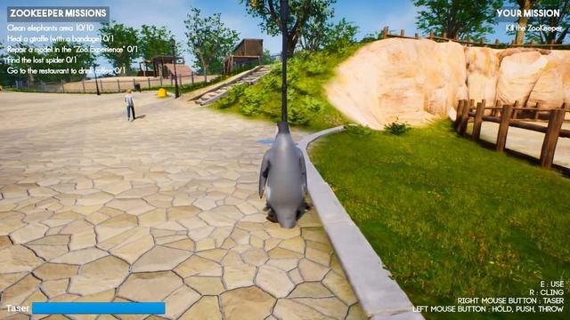 Люди бегите ! Животные восстали ! ( ZooKeeper Simulator )