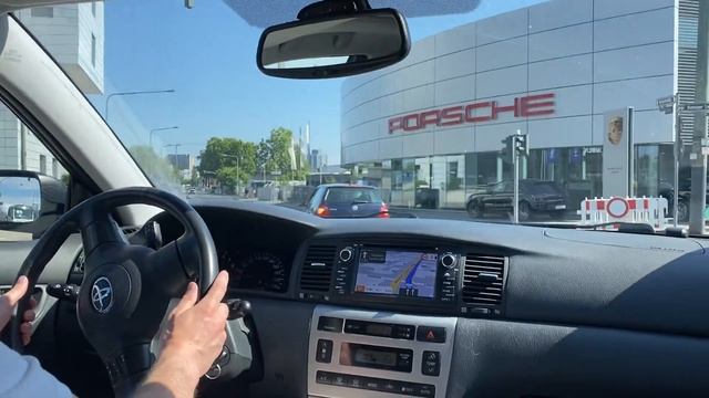 Toyota Corolla 1.6 AT (E120) POV Test Drive (Sity, Traffic Jams)