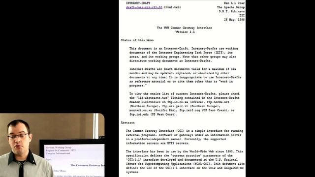 CGI: RFC 3875 And How The World Wide Web Works смотреть онлайн