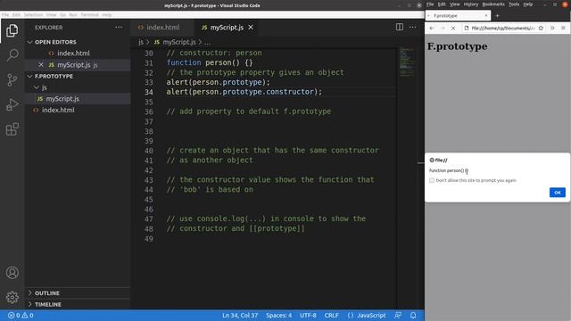 Function prototype - Basic JavaScript Fast (23) | f.prototype смотреть онлайн