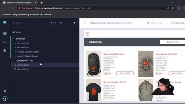 Cypress: Cucumber, Run All Specs, & GitHub Page Report смотреть онлайн