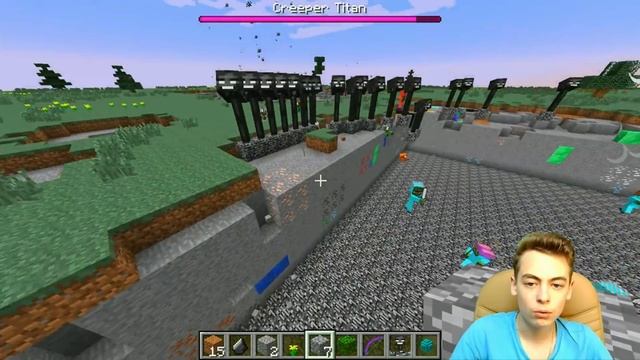 МАЙНКРАФТ МОНСТРЫ ТИТАНЫ СРАЖАЕМСЯ ПРОТИВ МОБОВ Немыслимые Гиганты The Titans Mod MINECRAFT смотреть онлайн