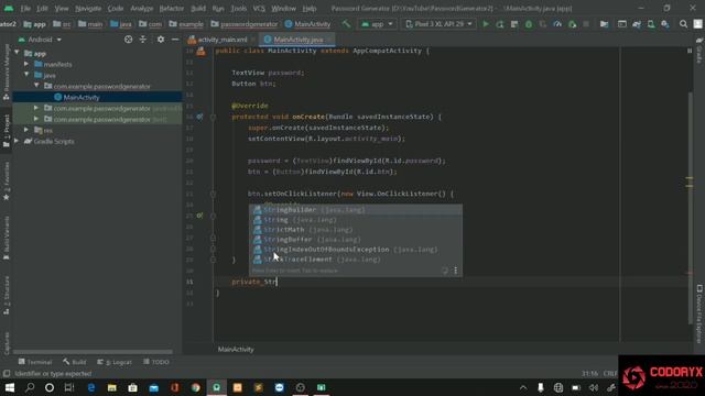 Password Generator app in Android studio | Codoryx смотреть онлайн